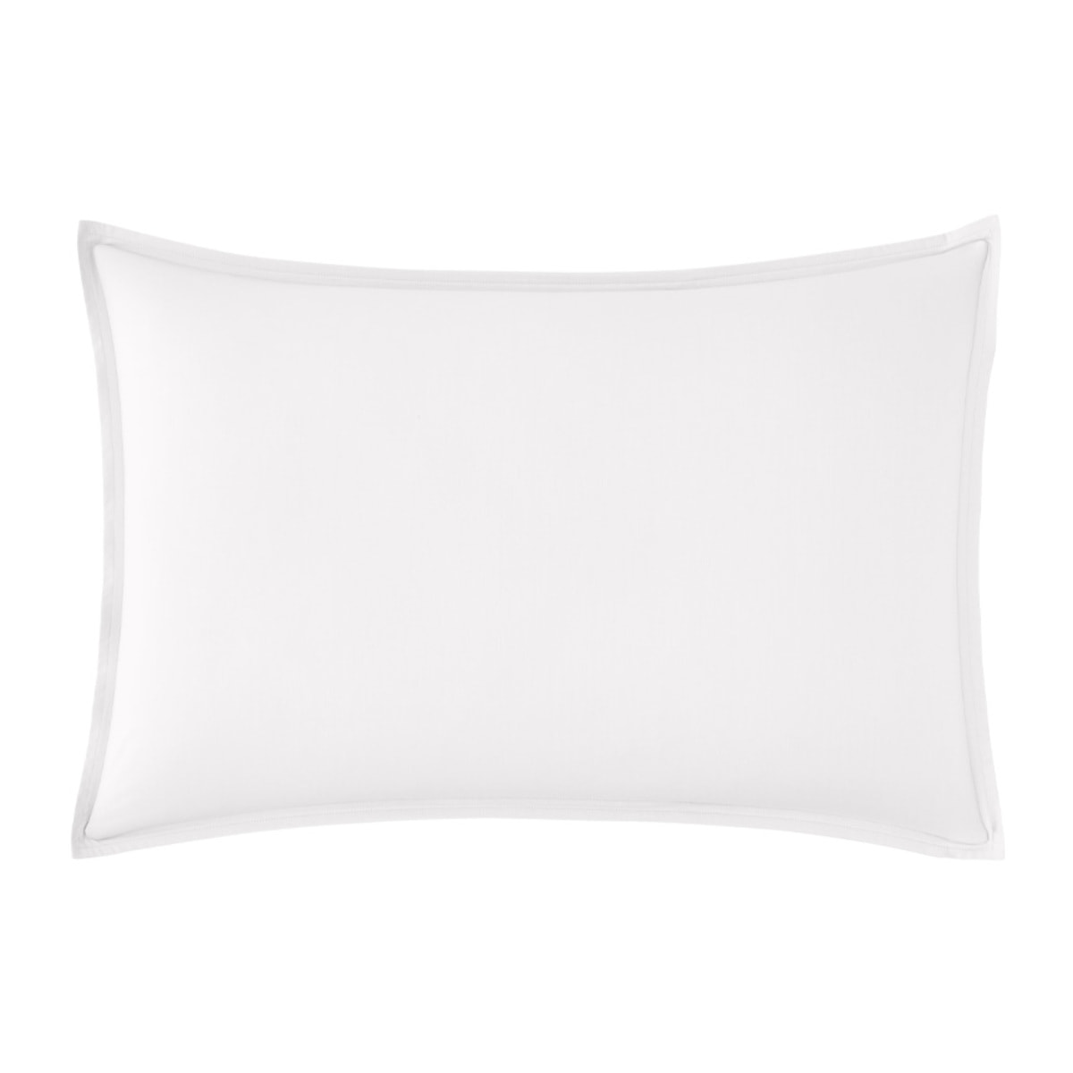 Taie d'oreiller unie en percale de coton, PREMIÈRE, Blanc