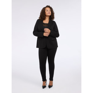 Fiorella Rubino - Leggings in punto Milano - Nero