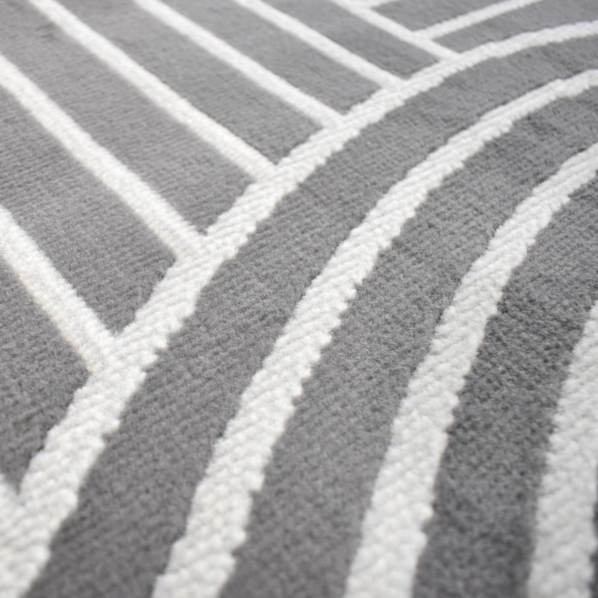 Tapis salon et chambre tissé motif arc-en-ciel COTU