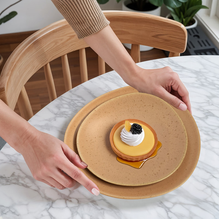 Nina Corail - 6 assiettes plates