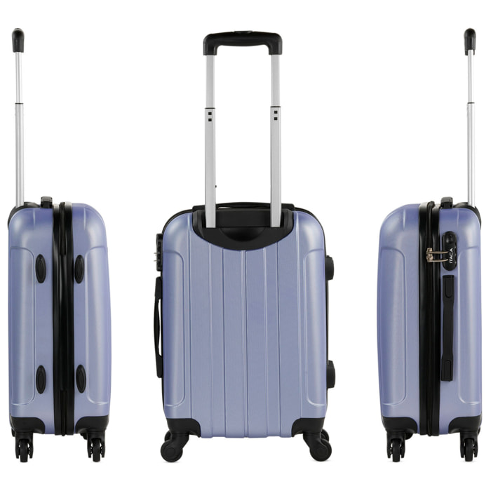 Juego De Trolley Cabina Y Neceser Itaca Havel Malva