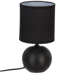 Lampe céramique "Timéo" noir mat H25cm