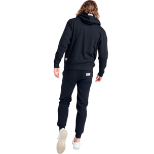 Chándal de invierno cepillado para hombre Leone Basic Vintage con capucha y cremallera