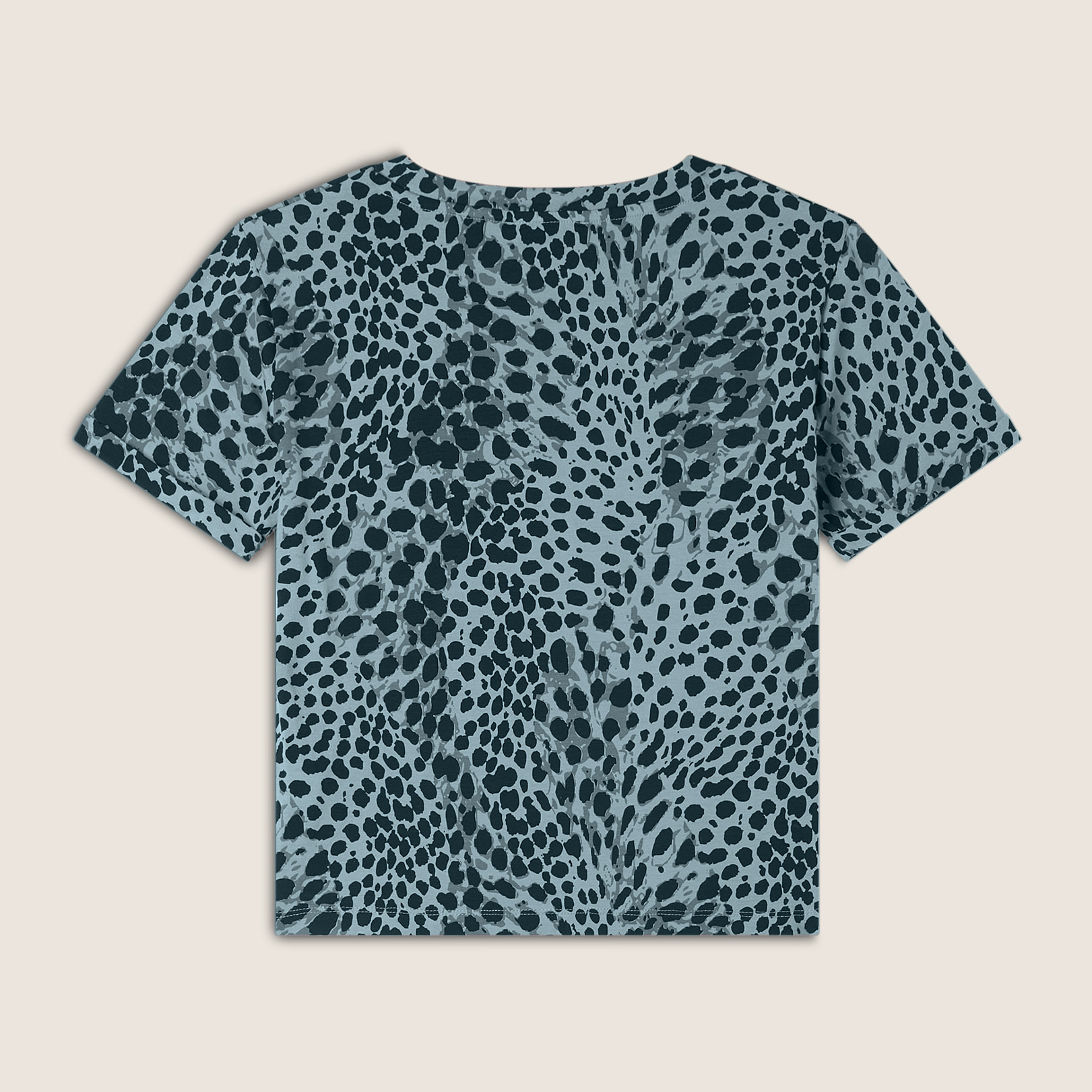 T-shirt regular fit in jersey animalier