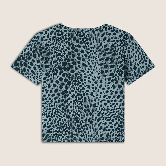 T-shirt regular fit in jersey animalier