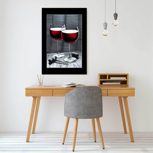 Tableau vin verres de vin rouge  Tableau alu Dibond
