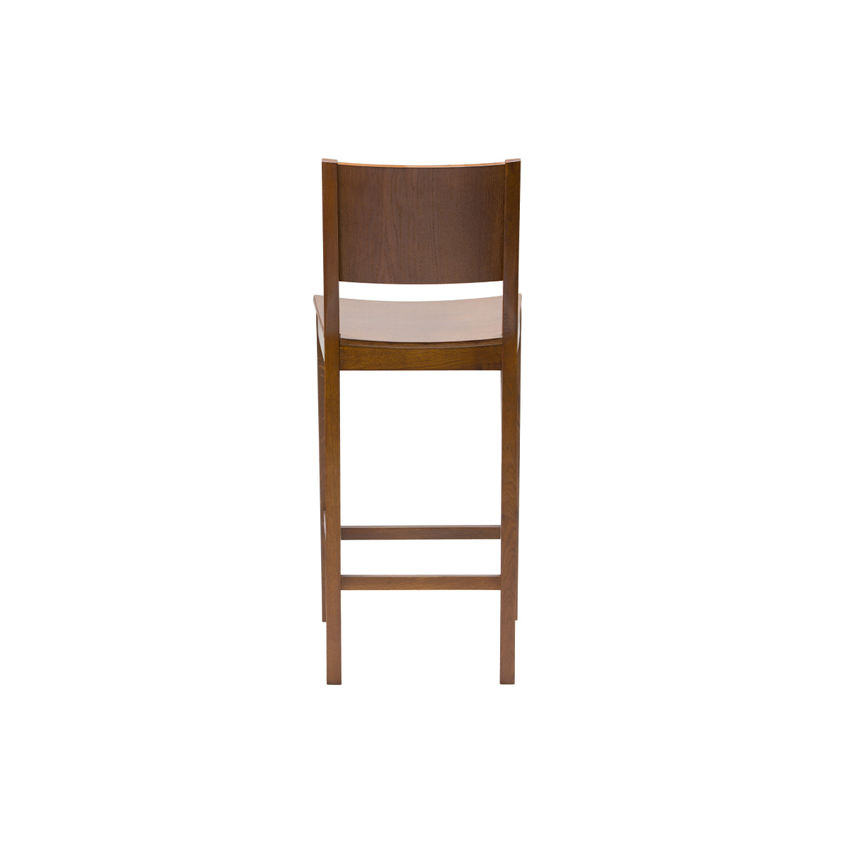 Tabouret de bar bois foncé noyer H65 cm MELVIL