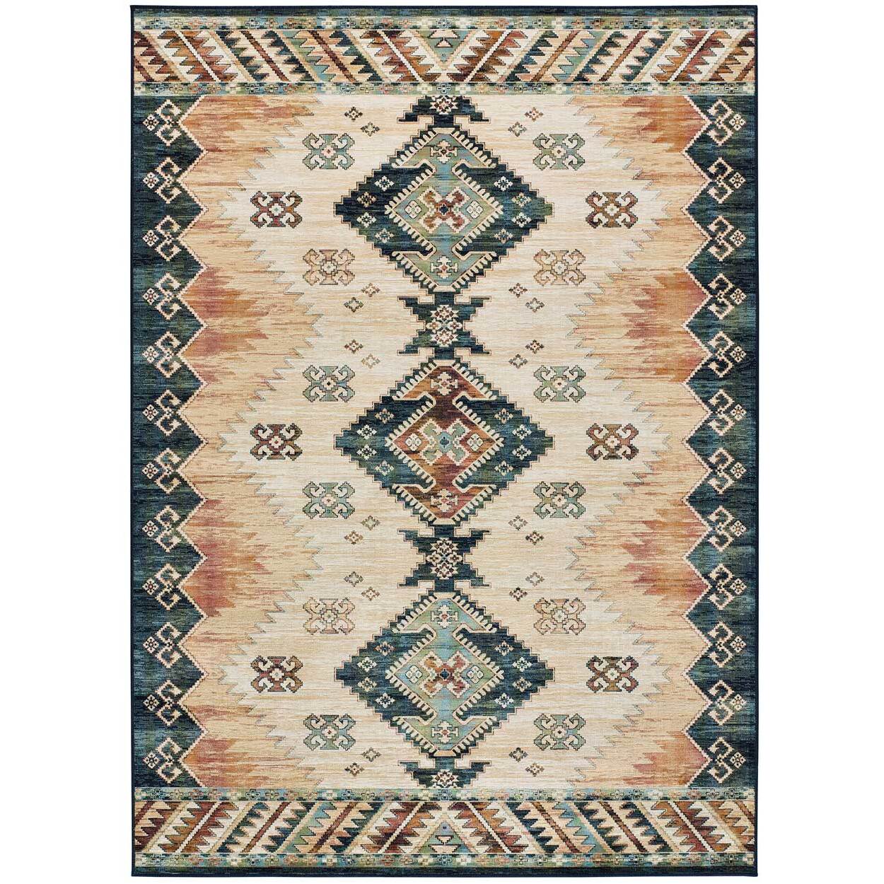 ANTALIA Alfombra estilo Ã©tnico de pelo corto multicolor, varias medidas disponibles