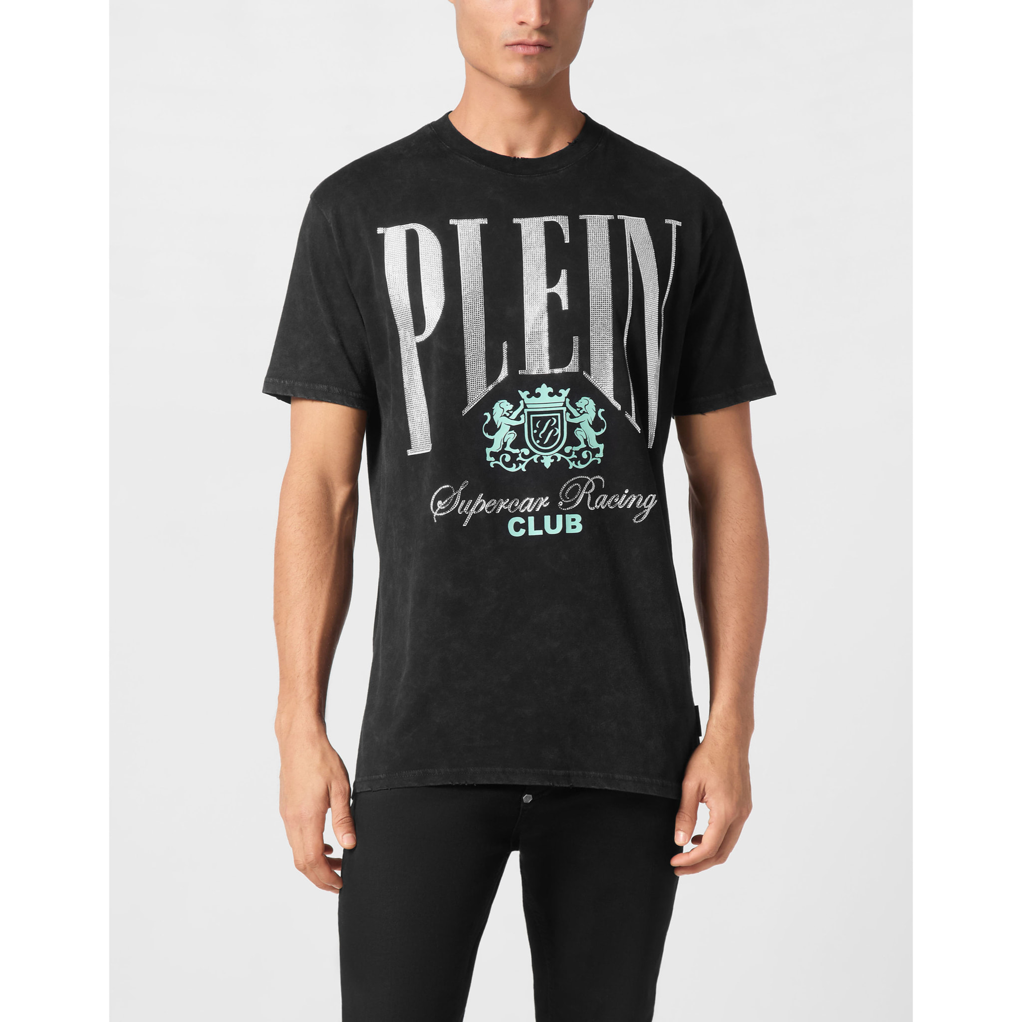 PHILIPP PLEIN T-Shirt Round Neck RACING
