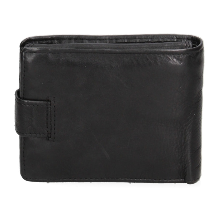 Portafoglio uomo in vera pelle - Modello False - Casual - 12.5 x 10.0 x 2.5 cm