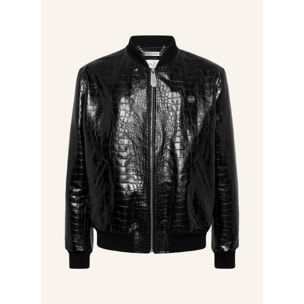 PHILIPP PLEIN Bomber de cuero COCCO