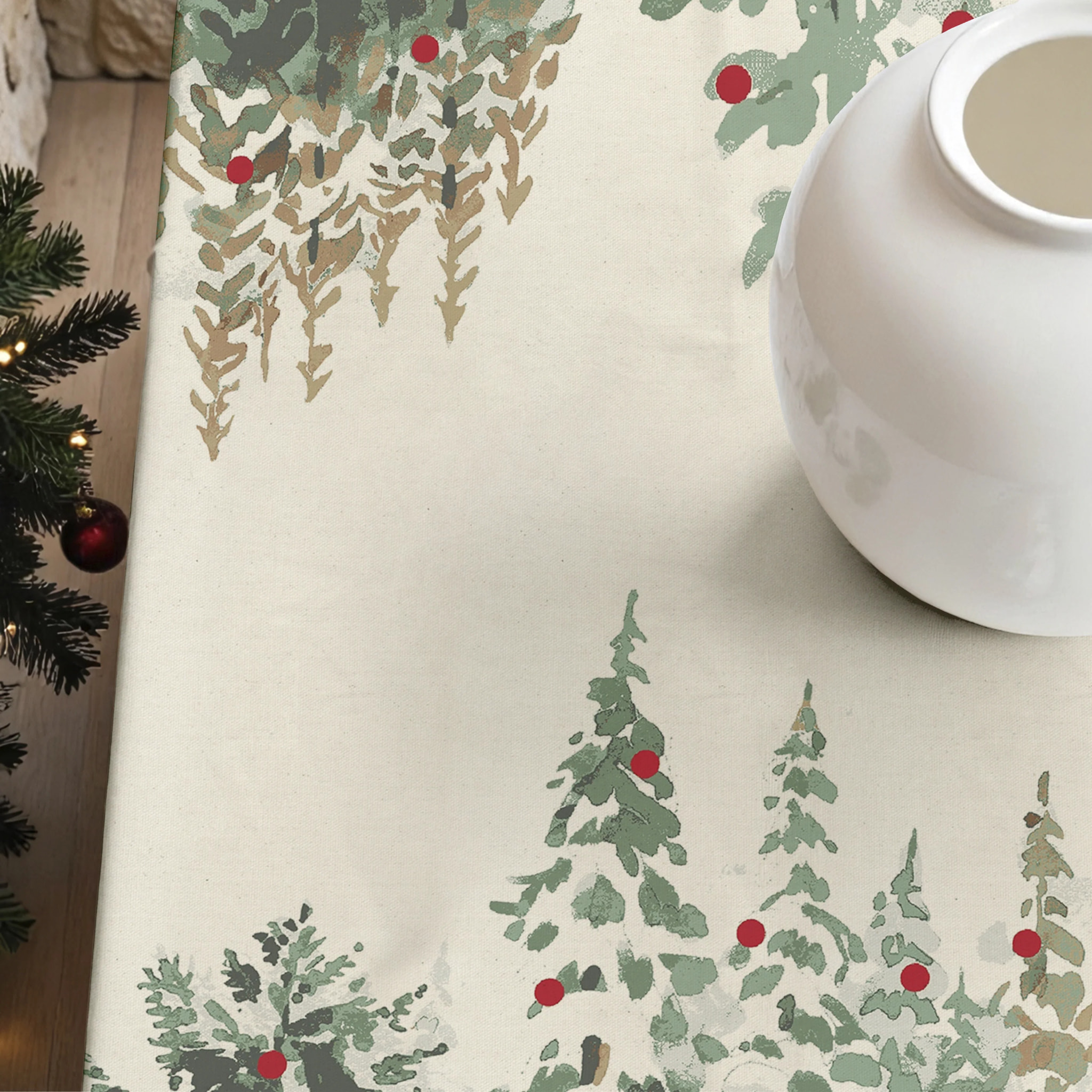 Nappe Anti-tâches Toucher du Tissu Christmas Ciervo