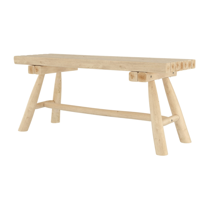 Banc de jardin en branche de teck 2 places - Makam