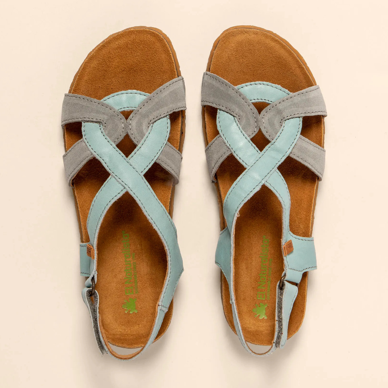 Sandalias N5819 SOFT NAPPA-SILK BLUE /PANGLAO color Blue