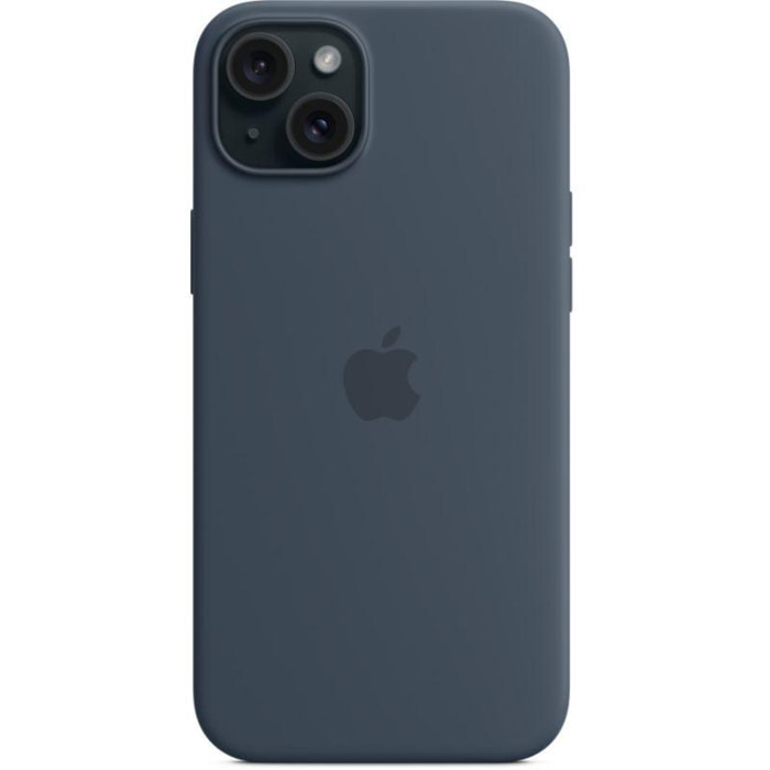 Coque APPLE Iphone 15 Plus MagSafe silic Bleu Orage