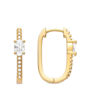 Pendientes Lux by Lux acabados baño oro 18K