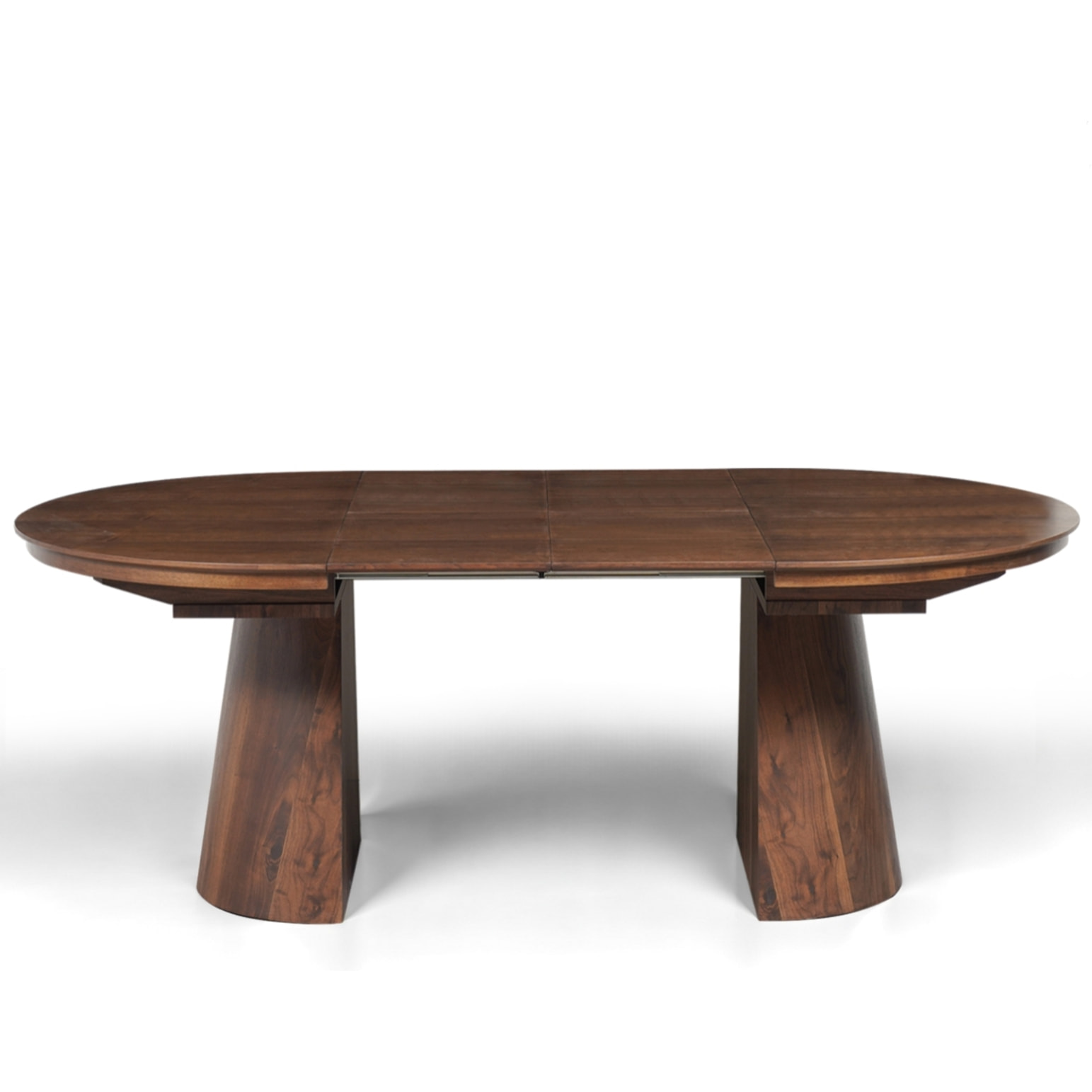 Table à manger extensible Tomasucci GLOMMA, en MDF finition noyer, 150/200/250 × 110 × 76 cm
