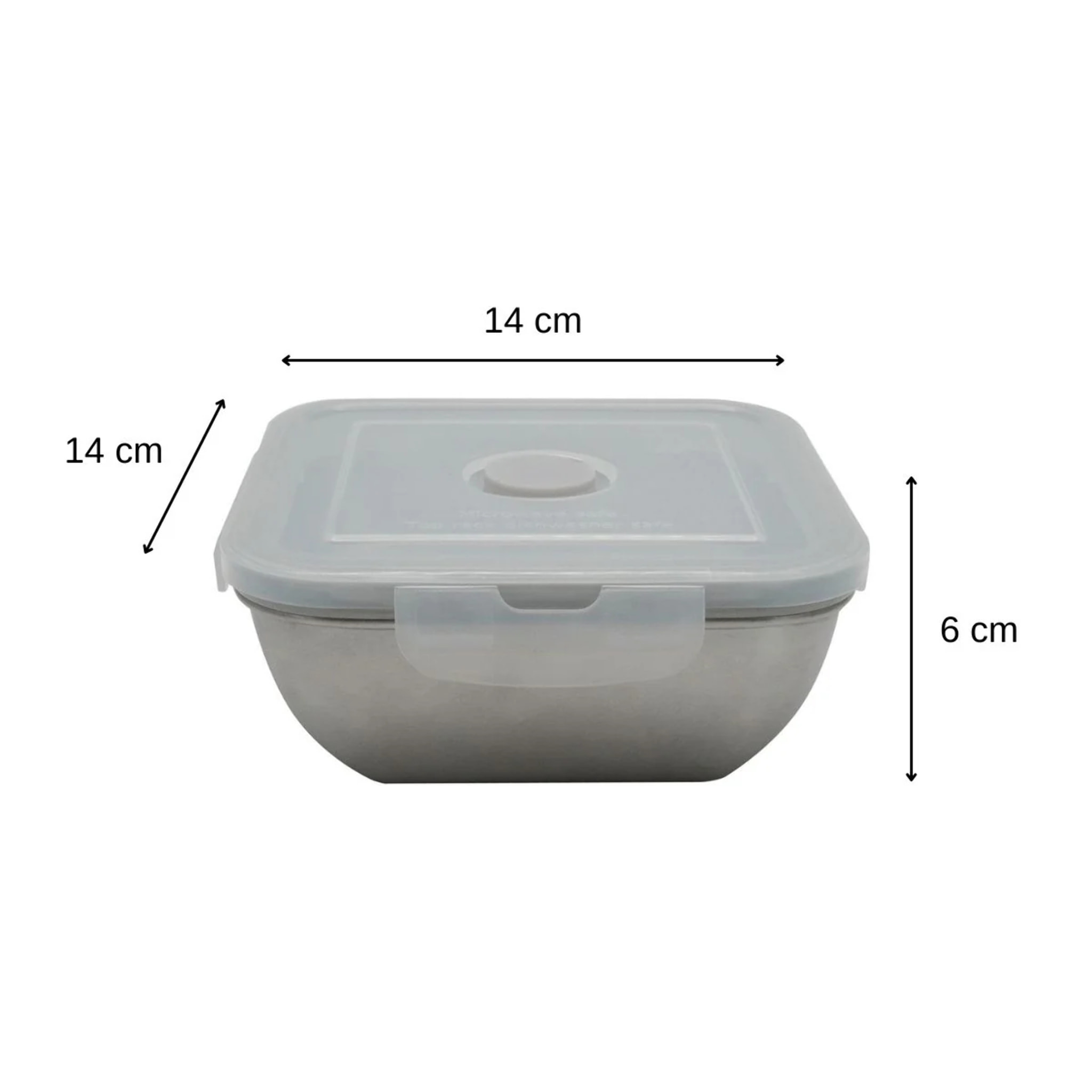Lunch box en inox avec couvercle à clips Fackelmann Move
