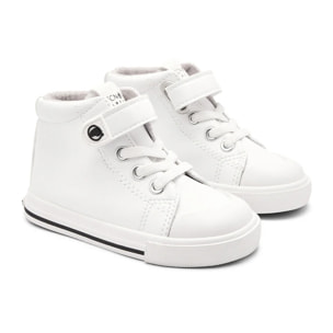 Scarpe da ginnastica per bambini, antiscivolo, punta larga, bianche