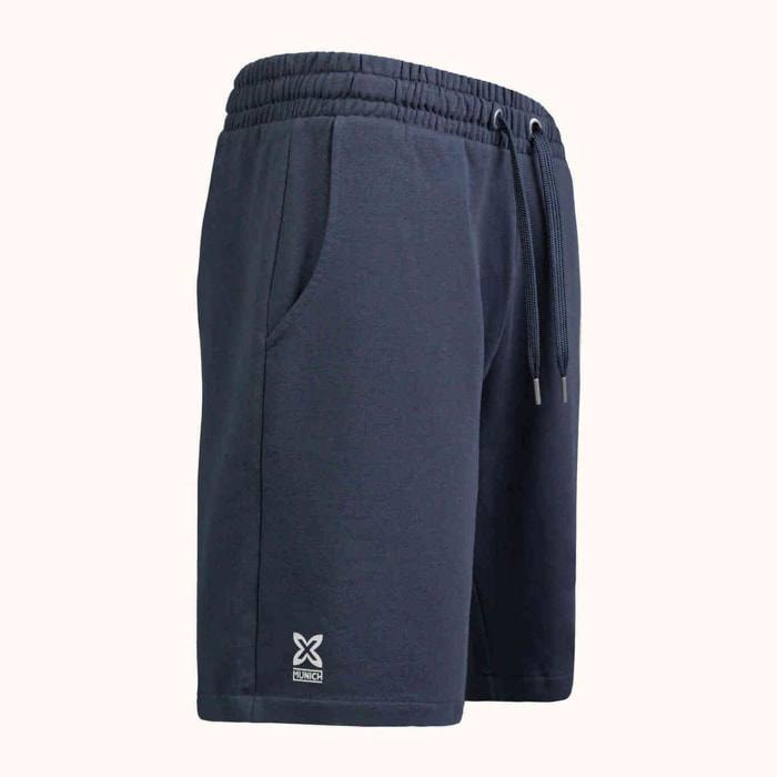Pantalón corto MUNICH de algodón azul marino