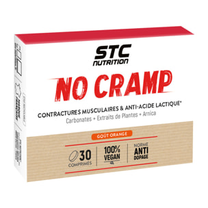 No Cramp - Favorise la contraction musculaire - Anti-crampes & anti-acide lactique - Aide à lutter contre la fatigue - Sans Gluten - Cure 30 jours - Marque Française