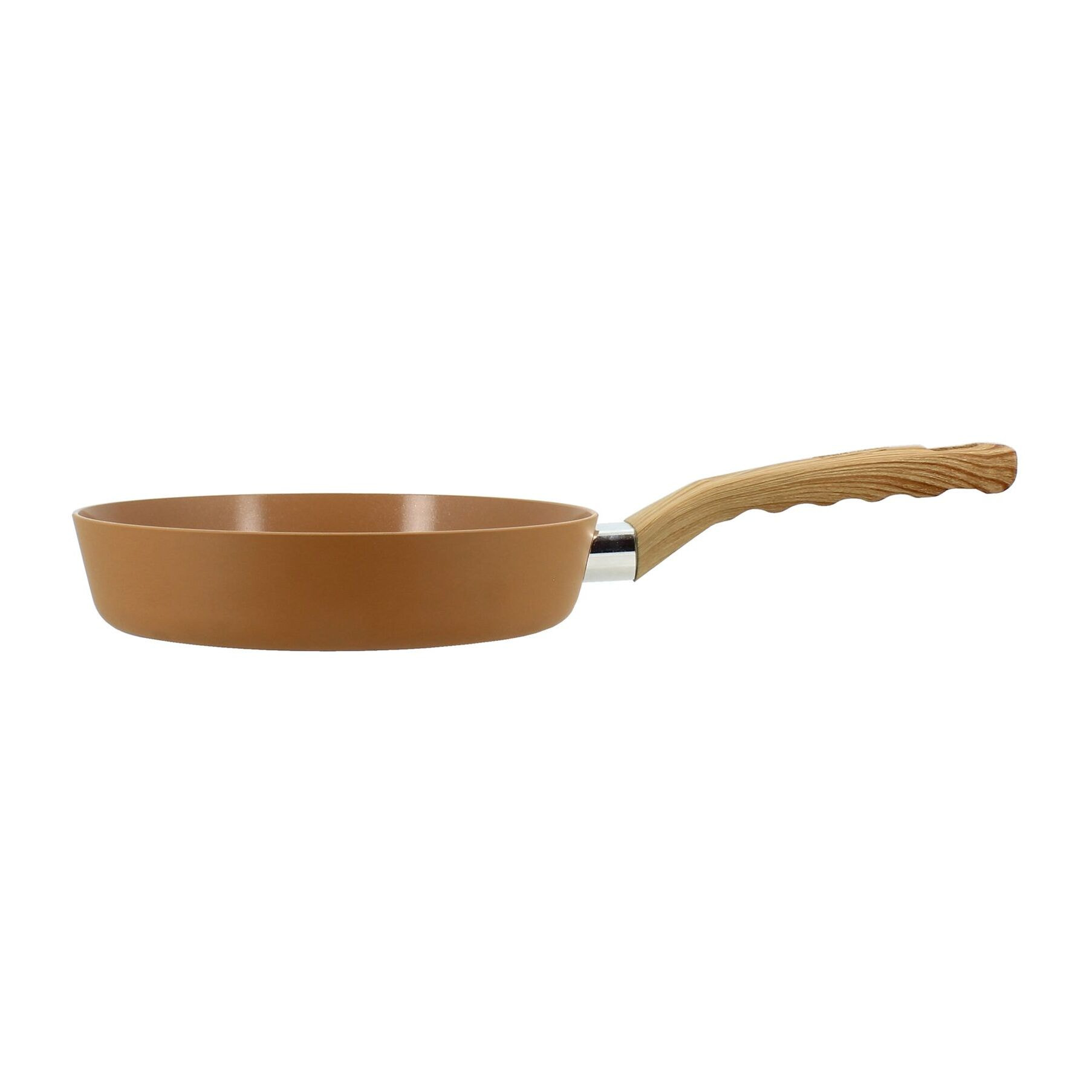 Poêle 20cm avec revêtement céramique noisette - tous feux COLORAMA