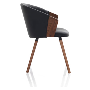 Oresteluchetta sedia BERGEN DARK WOOD