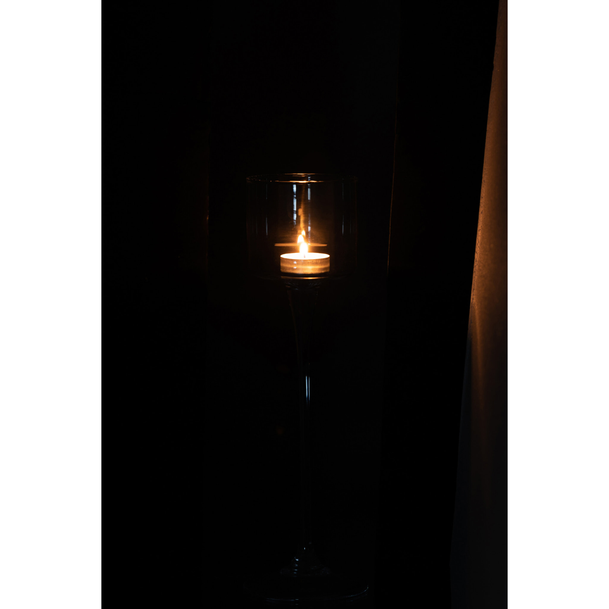 J-Line photophore Sur Pied - verre - transparent - small