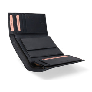 Portafoglio da donna In Vera pelle Made in Italy 15x10,5x3 cm