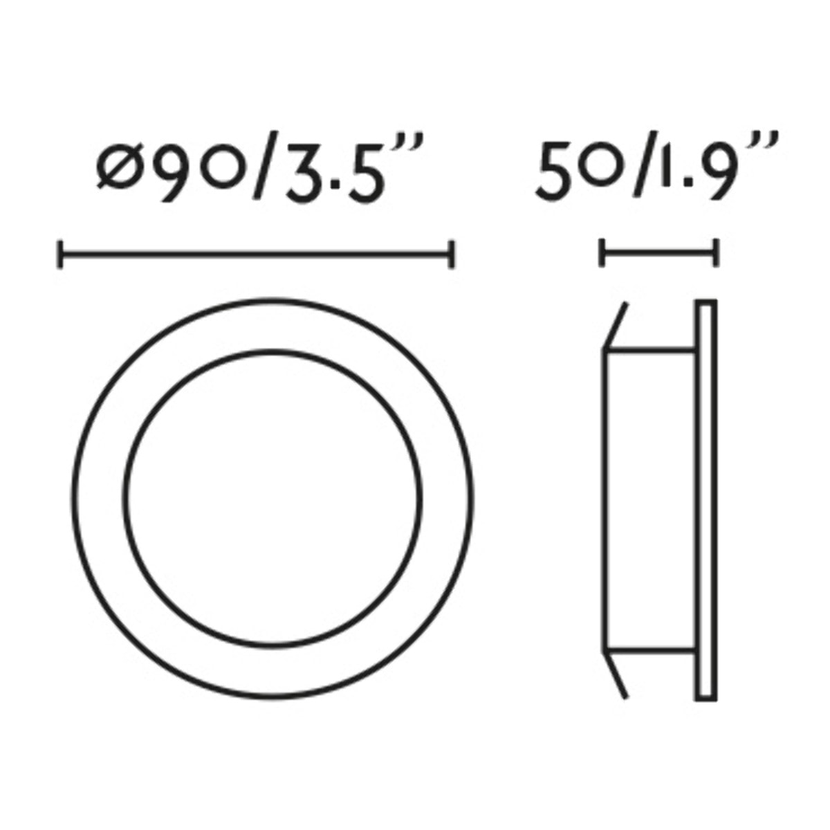 KOI Lámpara empotrable blanca orientable