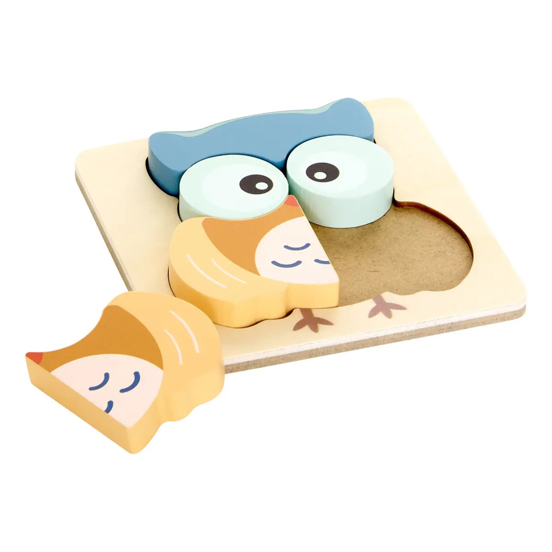 Puzzle éveil en bois Elio 12x12cm