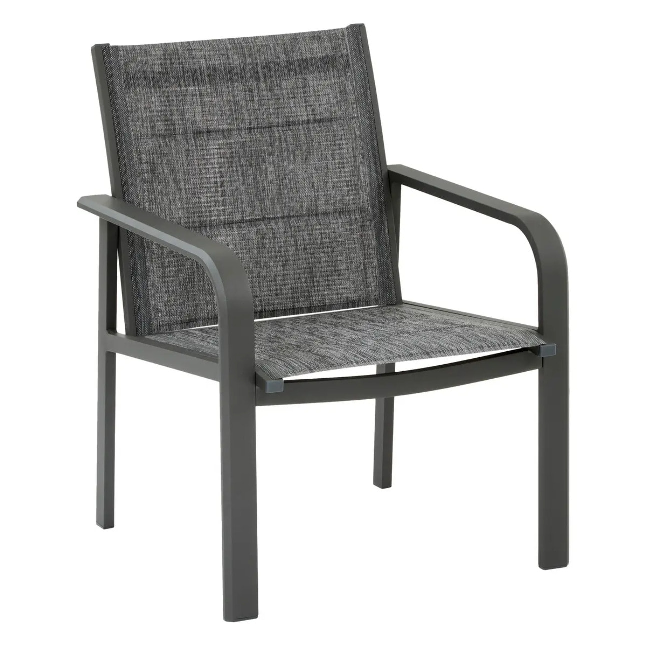 Salon de jardin Piazza 4 places gris graphite