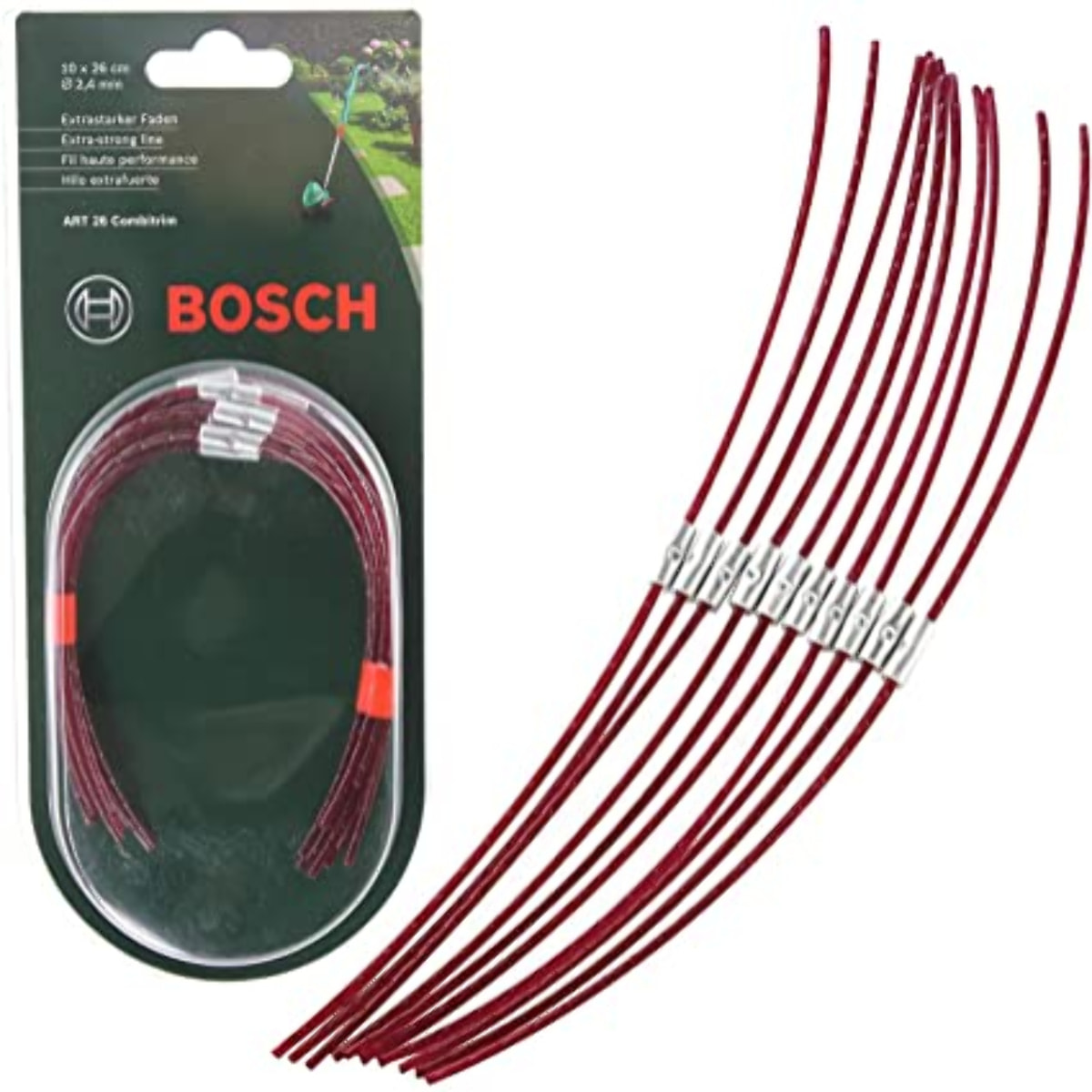 Alambre BOSCH High Performance 26 cm para ART 26 Combitrim - bolsa de 10 - F016800181