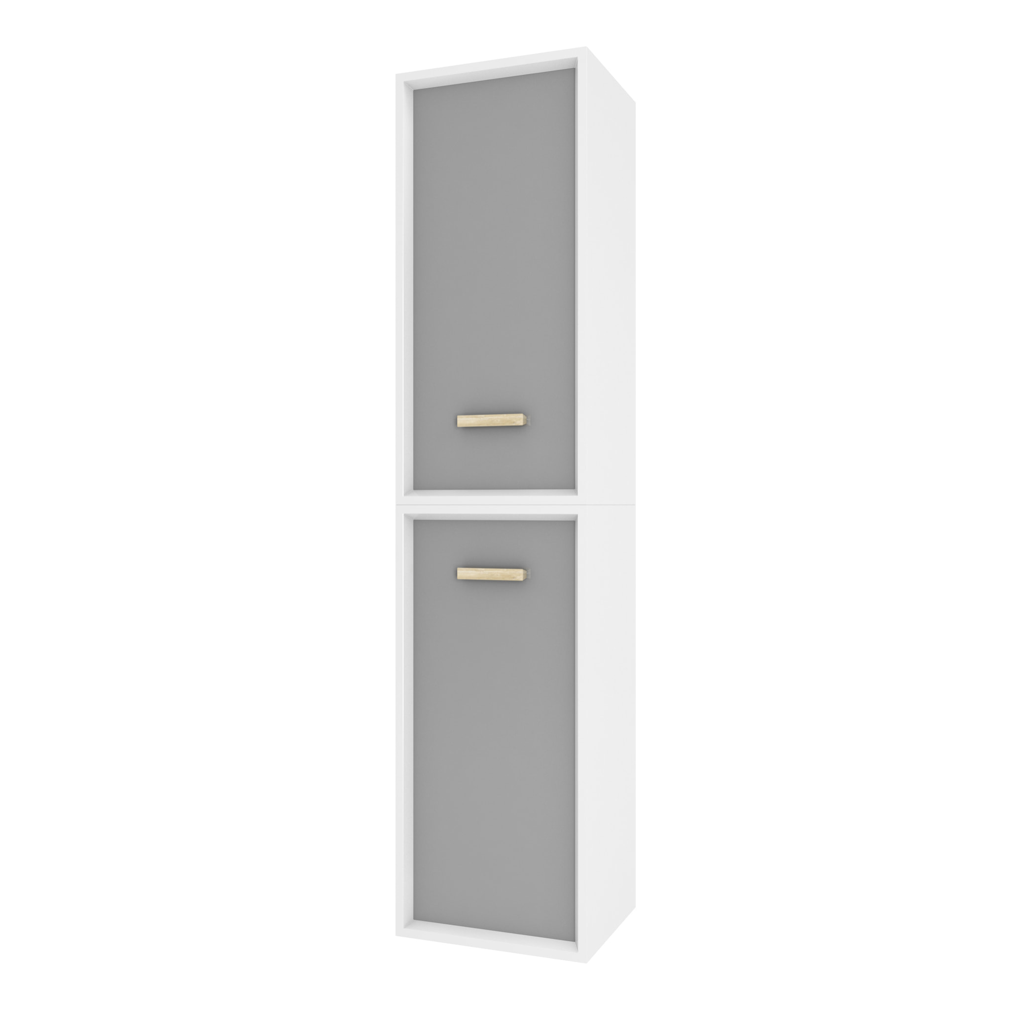 COLONNE DE SALLE DE BAIN SCANDINAVE BLANC A SUSPENDRE - H150xP25xL35cm - NORDIK ASKA