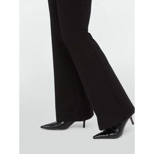 Fiorella Rubino - Pantalones flare de viscosa LENZING™ ECOVERO™ - Negro
