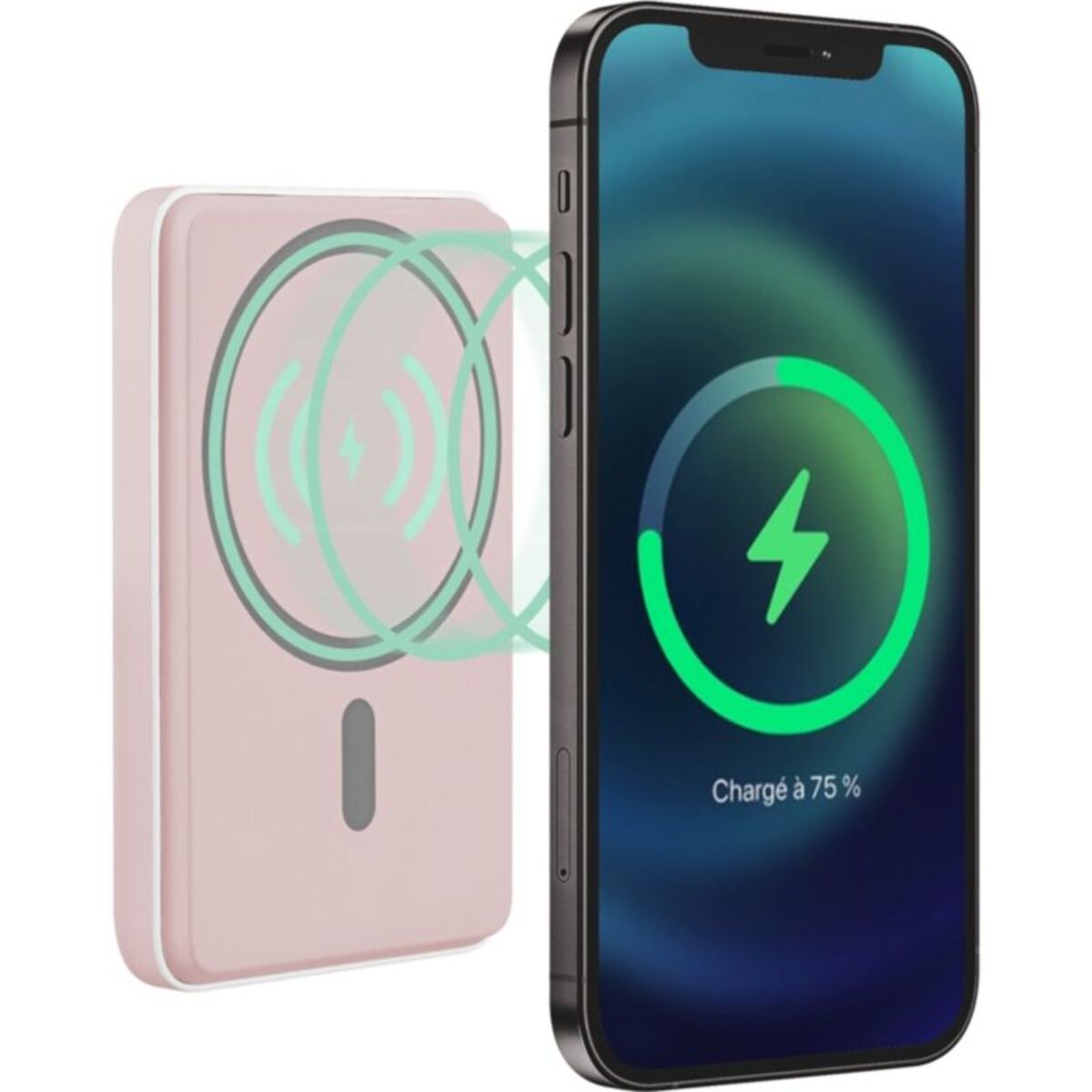 Batterie externe TNB 5000 mAh MagSafe rose