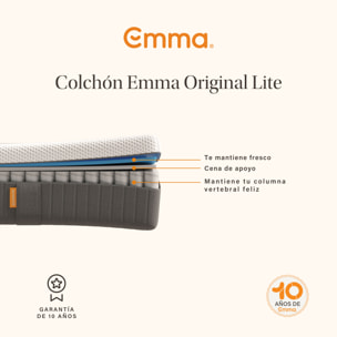 Colchón Original Lite | Muelles y espuma viscoelástica | 22 cm