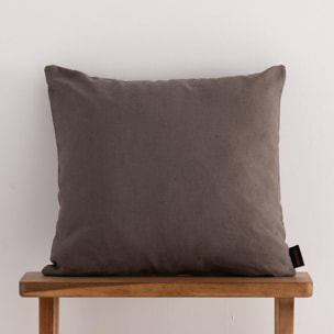 Housse de coussin jacquard 50x50 cm Cascai Anthracite