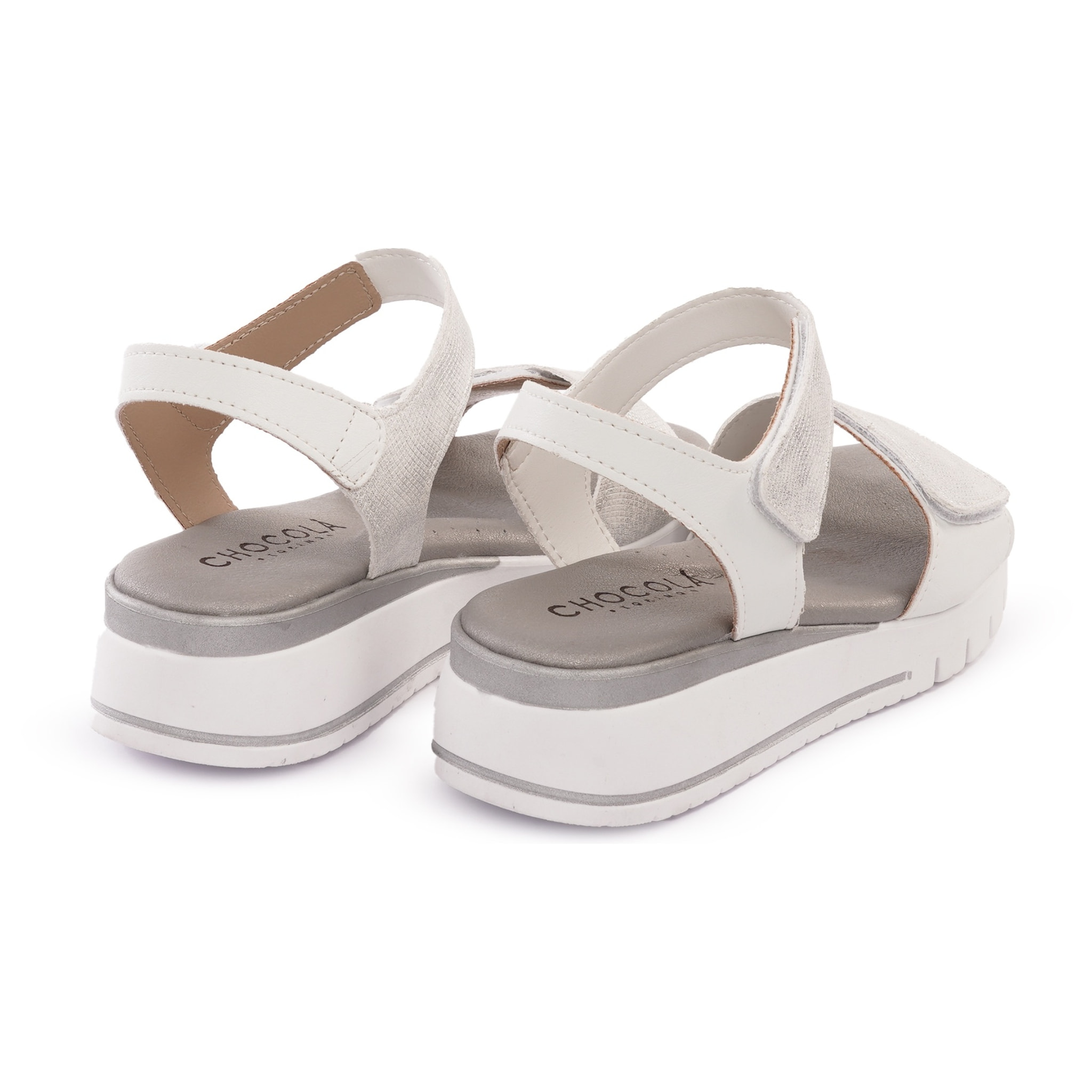 SANDALO ZEPPA FASCIA SIRENA BIANCO