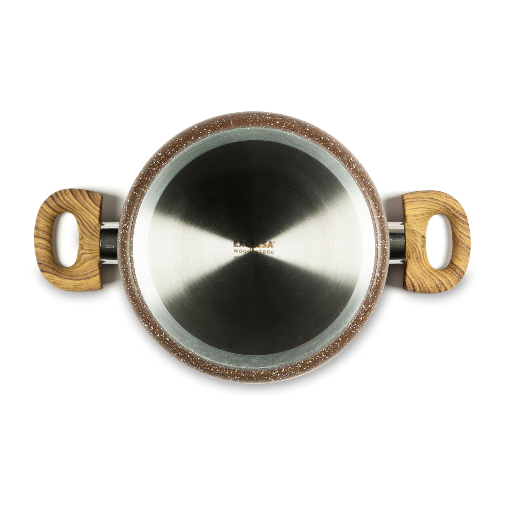 Casserole 20 cm Excelsa – Wood & Stone, Aluminium Beige