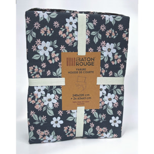 Parure housse de couette coton multicolore