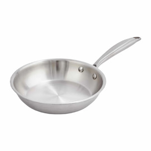 Poêle en inox avec fond triplex
