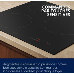 Plaque induction ELECTROLUX LIB60320CL Matt - Finition Noir Mat 3 foyers