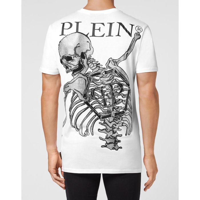 PHILIPP PLEIN T-Shirt Round Neck SKELETON