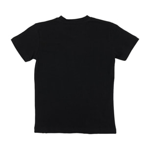 T-shirt da bambino manica corta con stampa e logo Basic