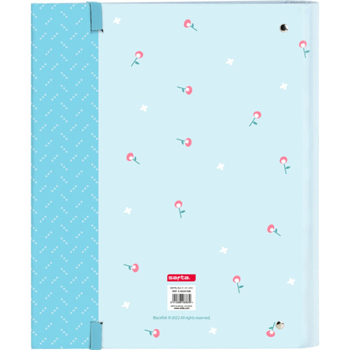 Carpeta 4 anillas 35mm c/recambio blackfit8 "mariposa"