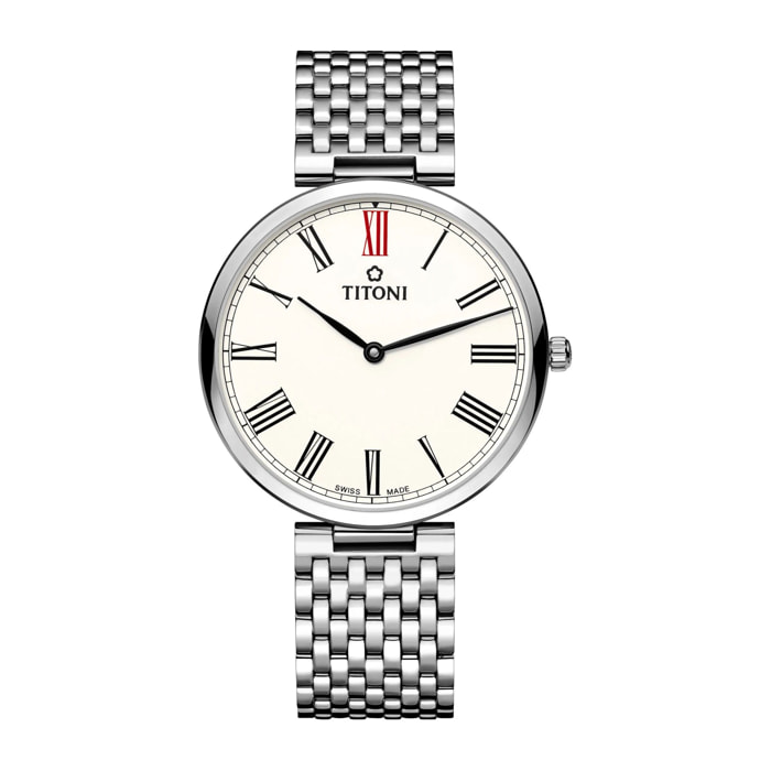 Reloj Titoni TQ52718S-608 Hombre Analogico Cuarzo con Correa de Acero inoxidable