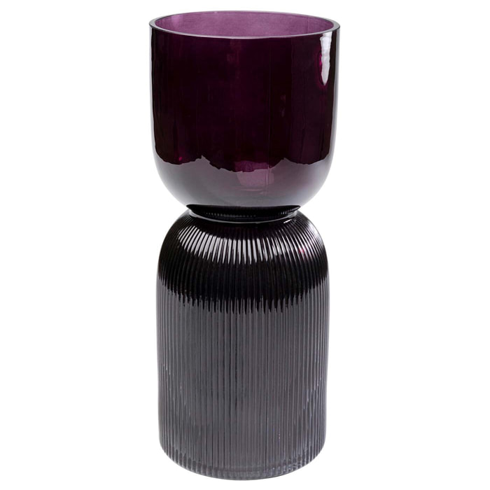 Vase Marvelous Duo gris violet 40cm Kare Design