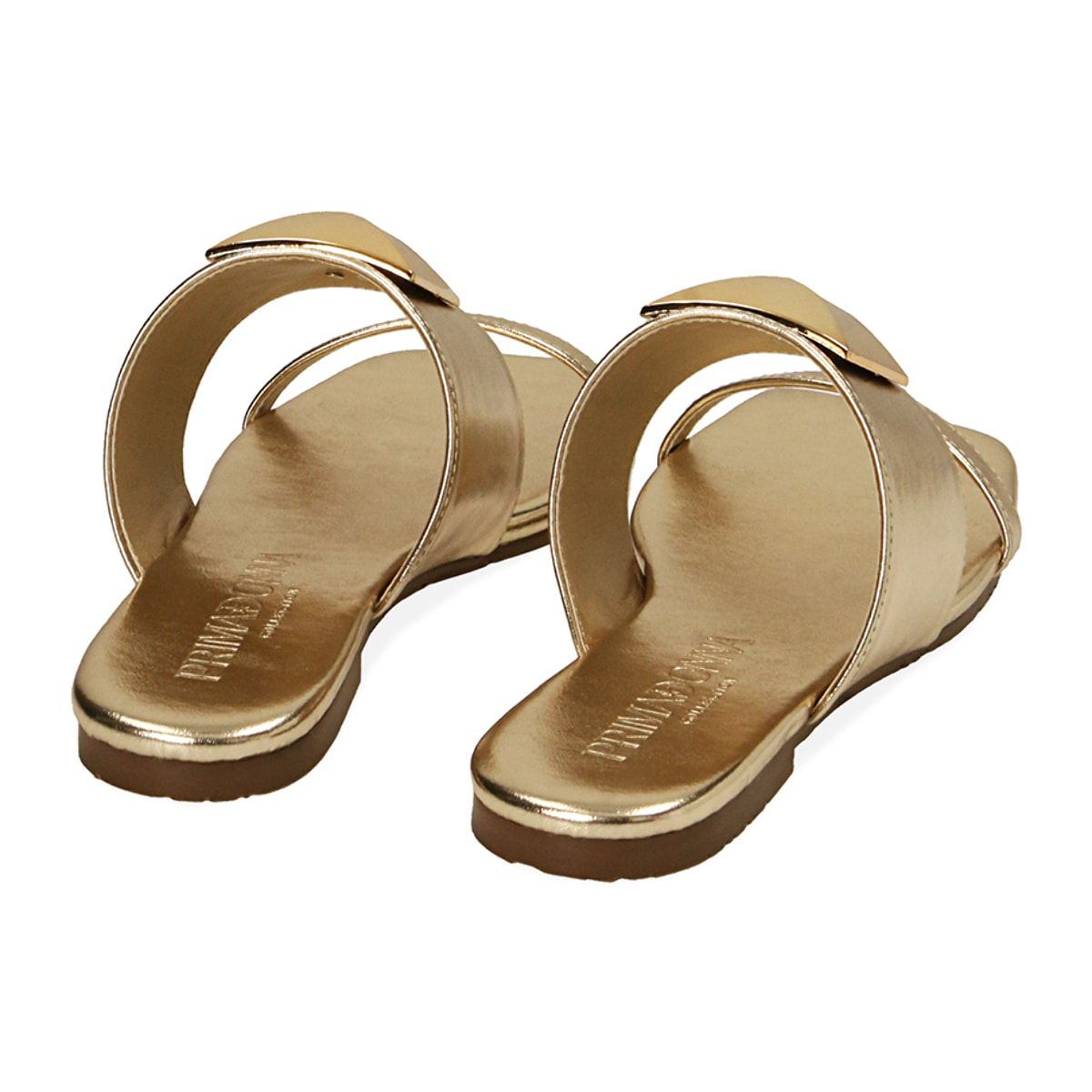 Chanclas laminadas en oro