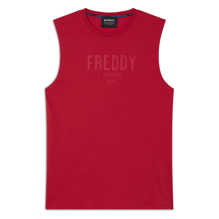 Canotta in Cotone con Stampa frontale in tono colore